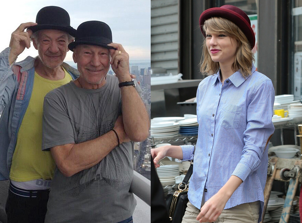 Taylor Swift, Ian McKellen, Patrick Stewart, Twitter Taylor Swift, Ian McKellen, Patrick Stewart, Twitter